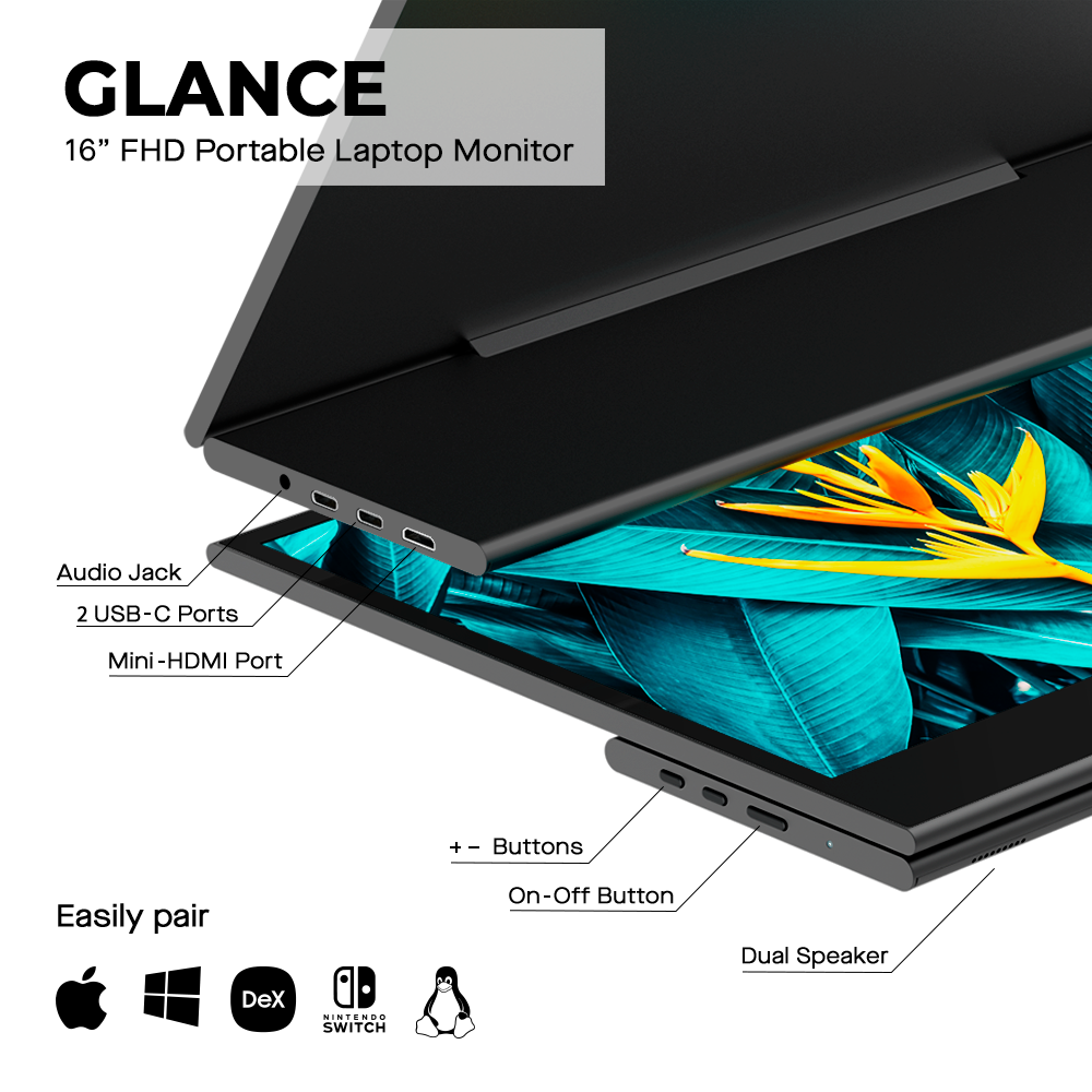 Mobile Pixels - Glance - 16 inch draagbare monitor