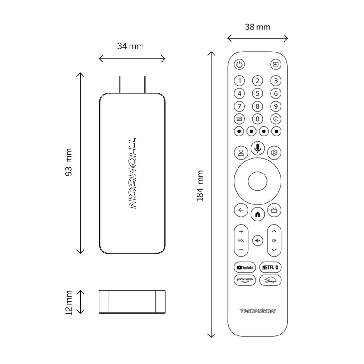 Thomson - Chromecast - Streaming Stick 145G