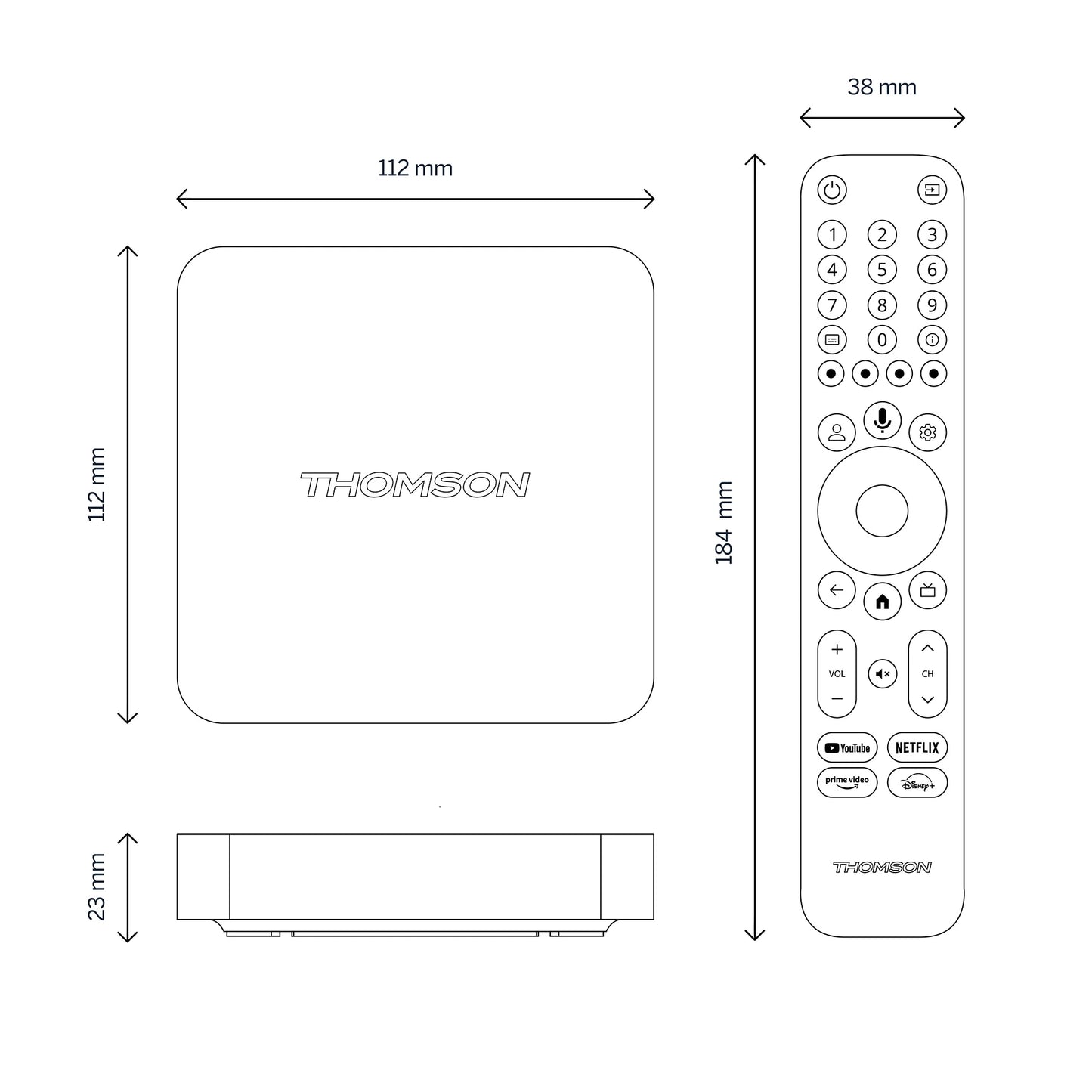 Thomson - Google TV - 8 GB - Streaming Box 240