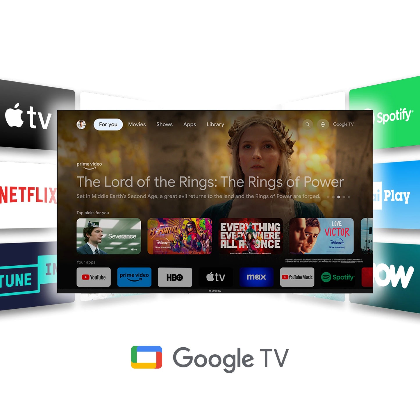 Thomson - Google TV - 8 GB - Streaming Box 240