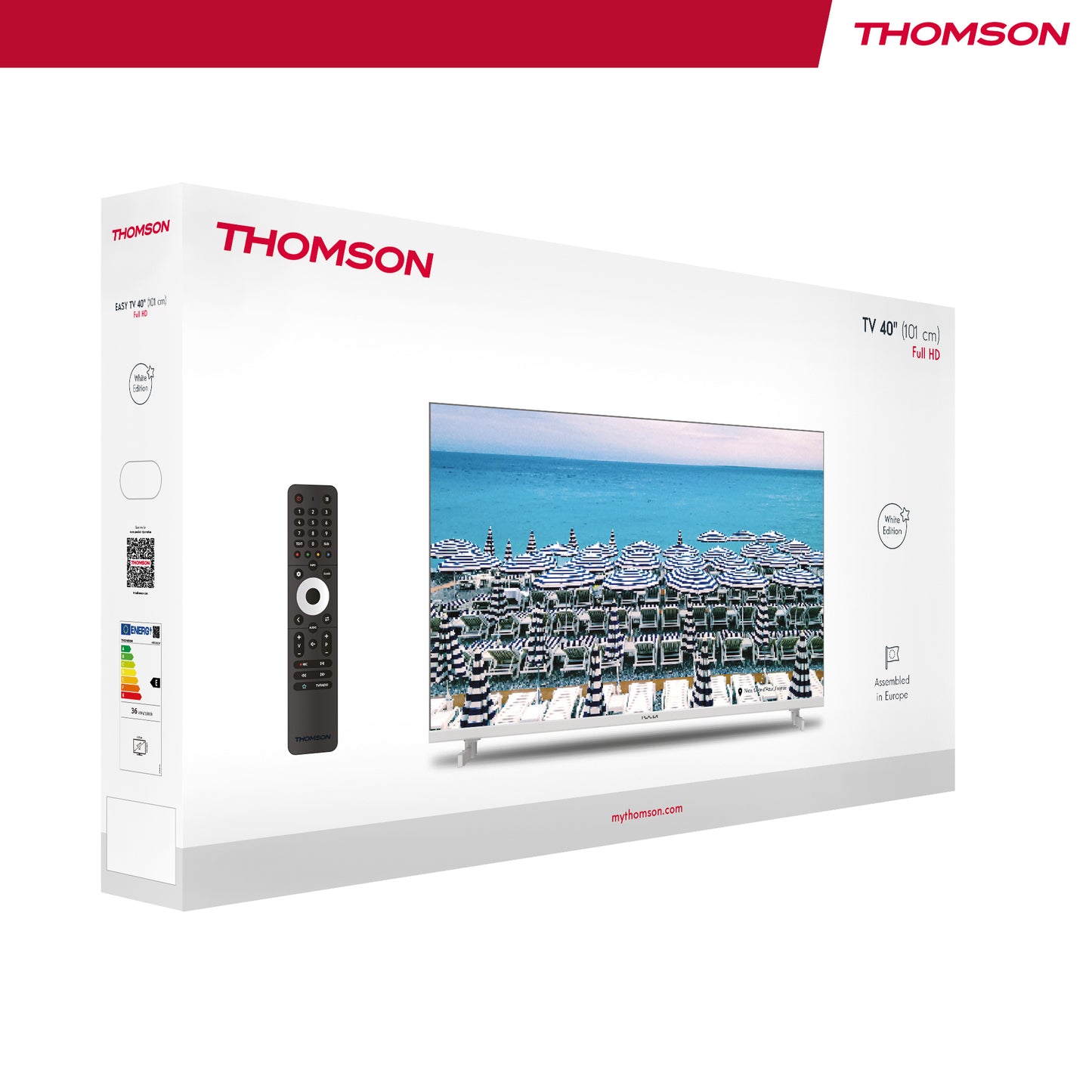 Thomson 40FD2S13W – 40" HD TV (Wit, Non-Smart)