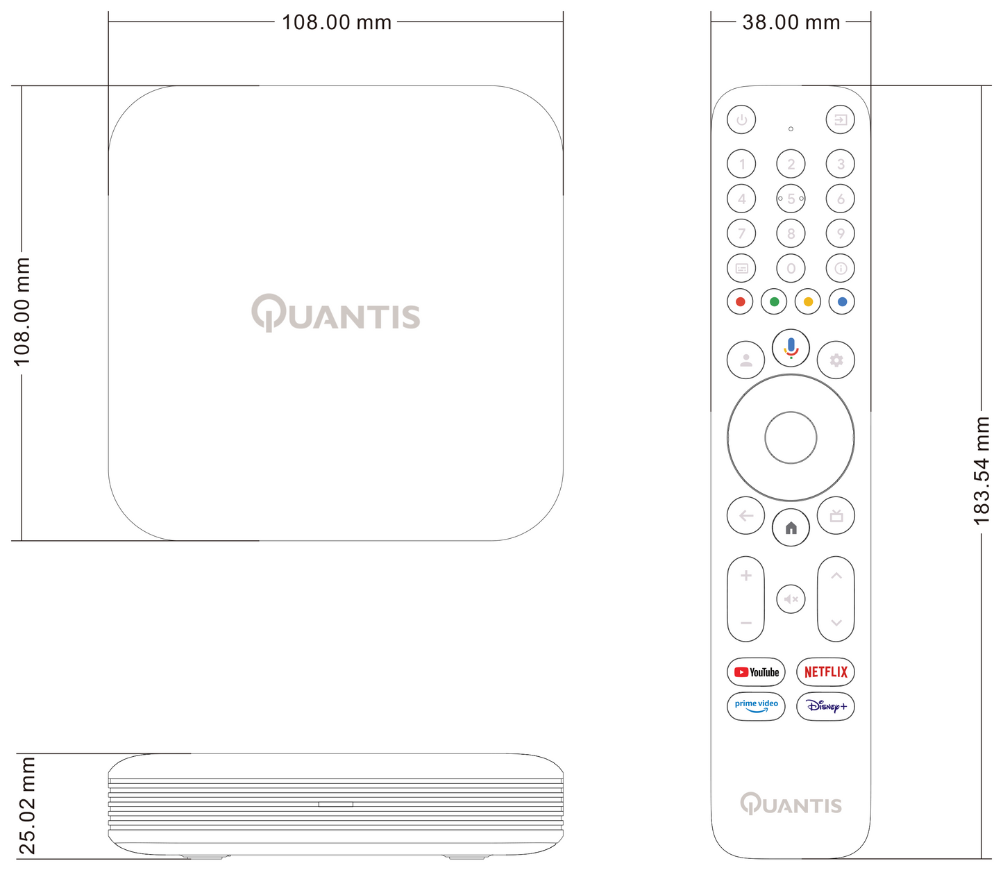 Quantis QE700 - Chromecast - 32GB - Streaming Box