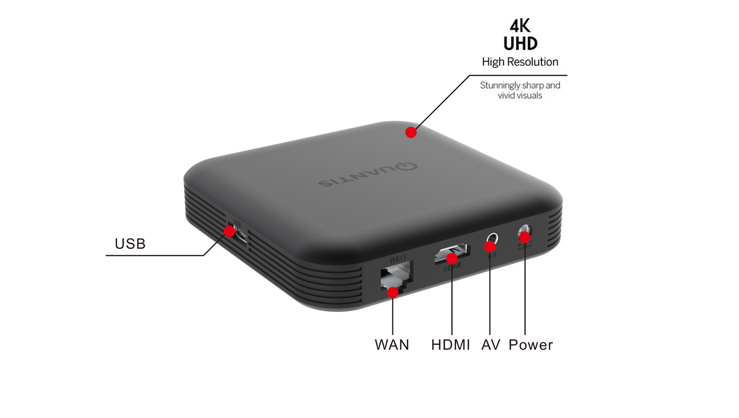 Quantis QE700 - Chromecast - 32GB - Streaming Box