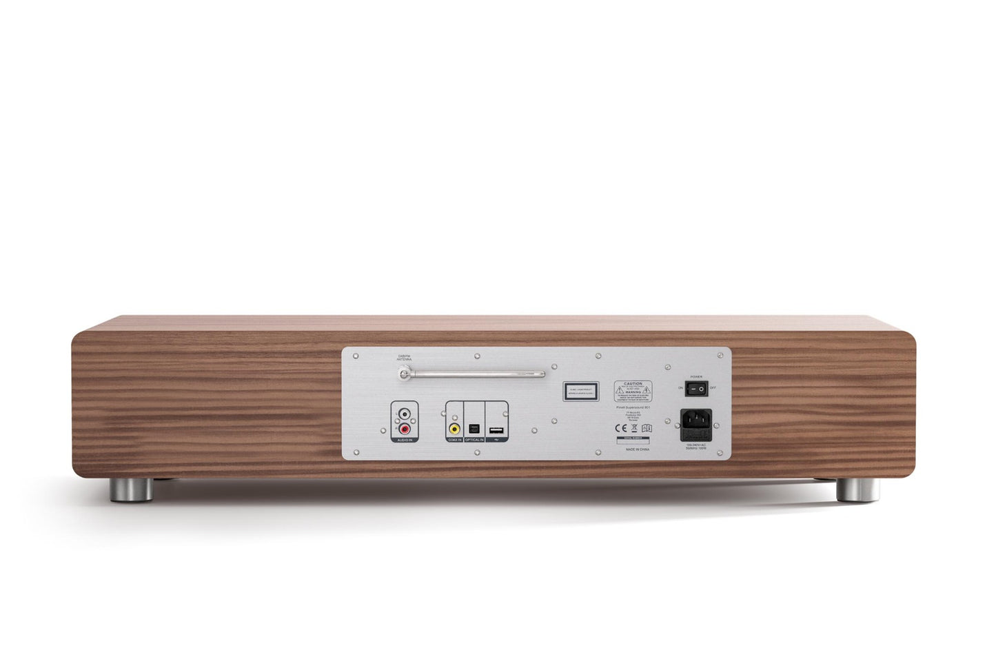 Pinell Supersound 901 - Internetradio - Spotify Connect - Bluetooth - CD Speler - Walnoot