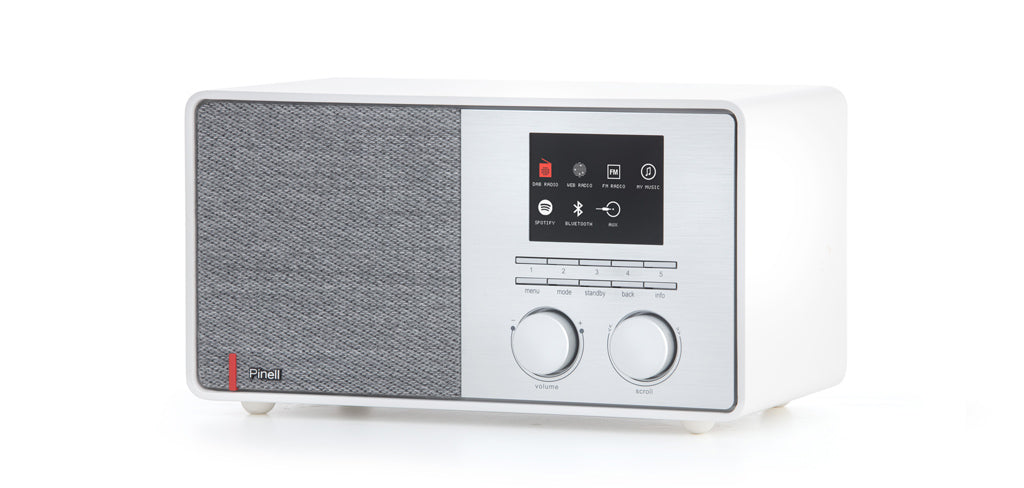 Pinell Supersound 301 Wit - Internetradio - Spotify Connect - Bluetooth - DAB+