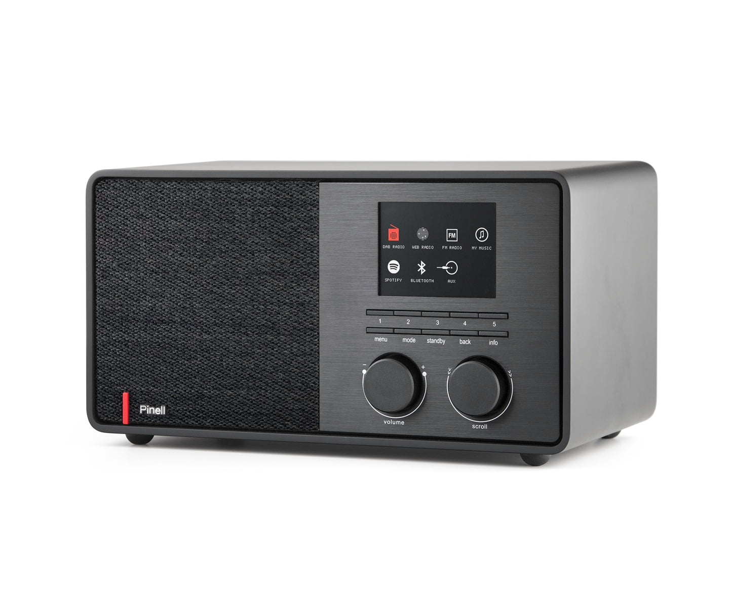 Pinell Supersound 301 Zwart - Internetradio - Spotify Connect - Bluetooth - DAB+