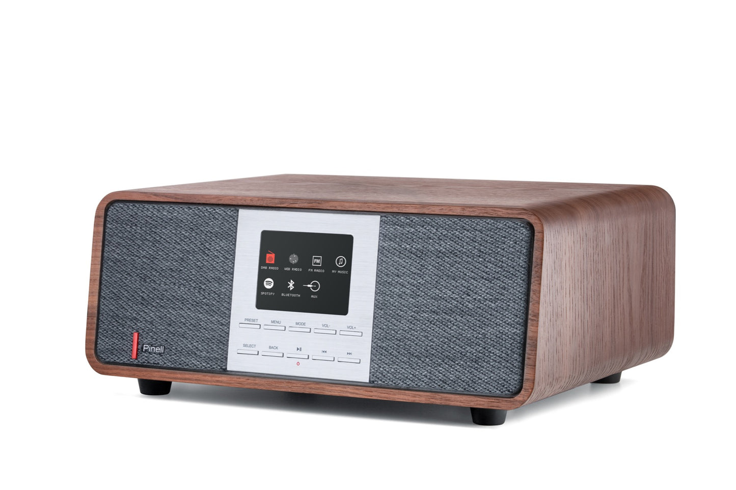 Pinell Supersound 501 - DAB+ Internetradio - Walnoot hout - Tweede kans