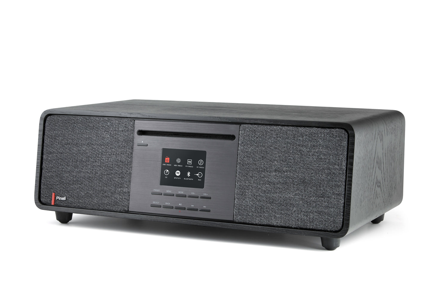 Pinell Supersound 701 - DAB+ Internetradio - Spotify Connect - Bluetooth - CD Speler - Zwart