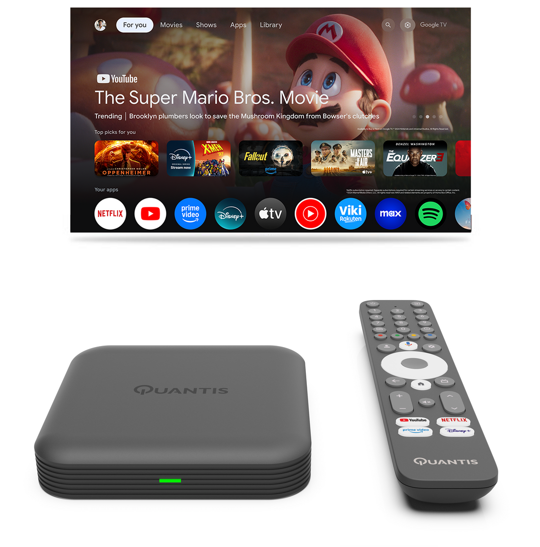 Quantis QE700 - Chromecast - 32GB - Streaming Box