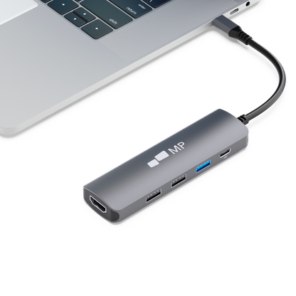 Mobile Pixels 5-in-1 USB hub - grijs