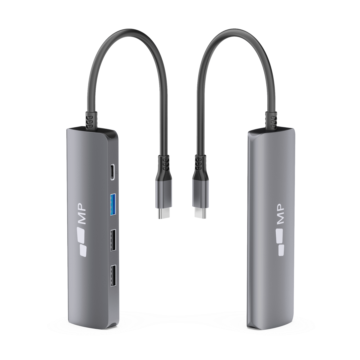 Mobile Pixels 5-in-1 USB hub - grijs
