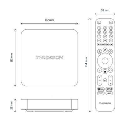Thomson - Google TV - 8 GB - Streaming Box 240