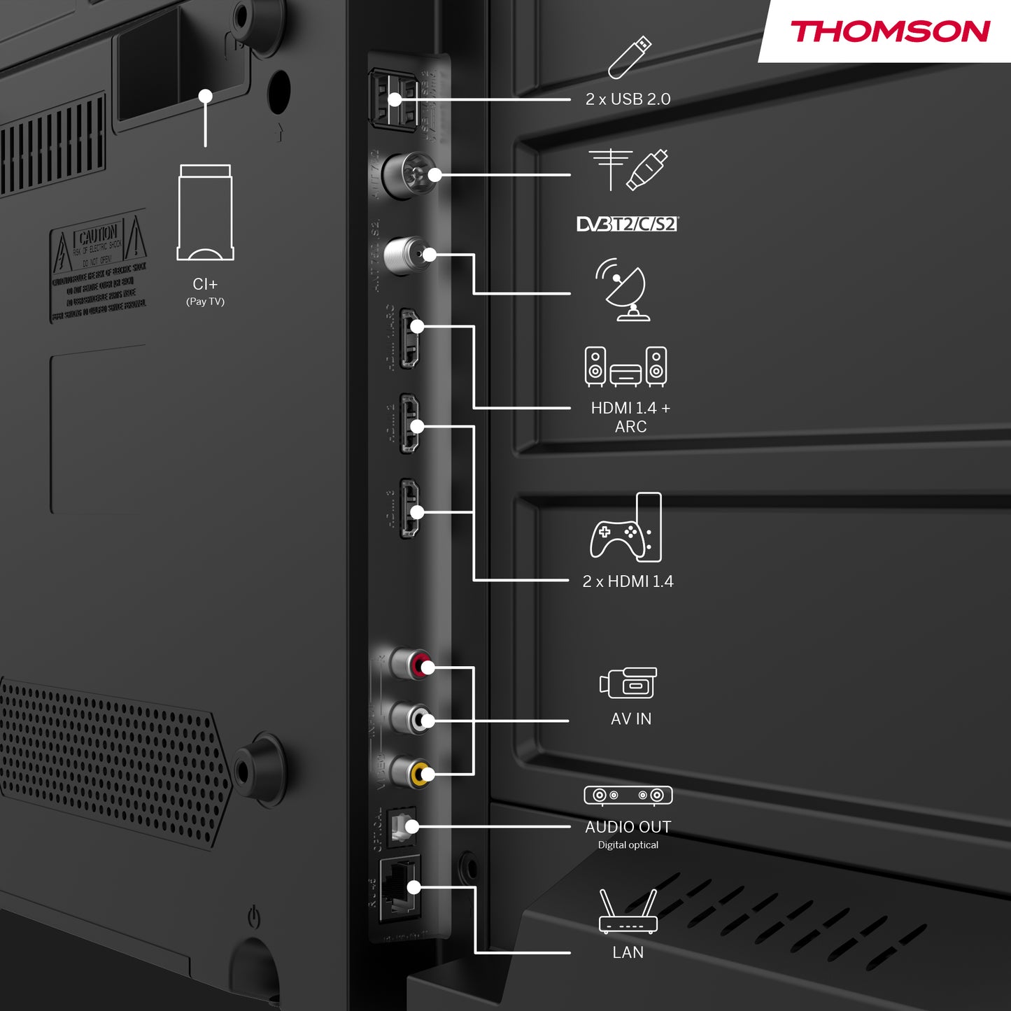 Thomson Smart HD 12 Volt LED Google TV - 24HG2S15C