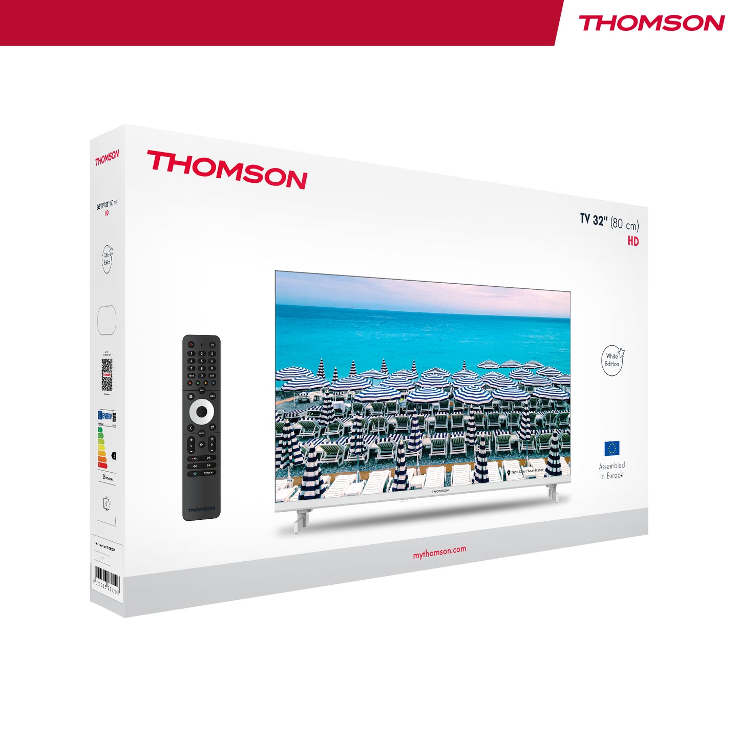 Thomson 32HD2S13W – 32" HD TV (Wit, Non-Smart)