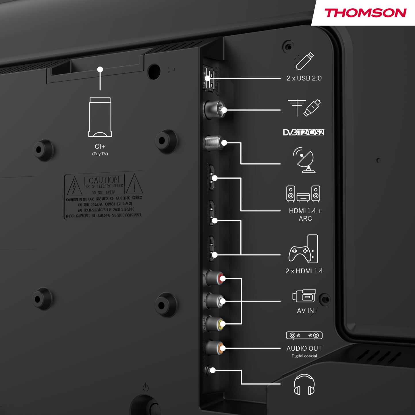 Thomson 32HD2S13 – 32" HD TV (Non-Smart)