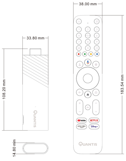 Quantis QE 600 - Chromecast - 32 GB - Tweede kans