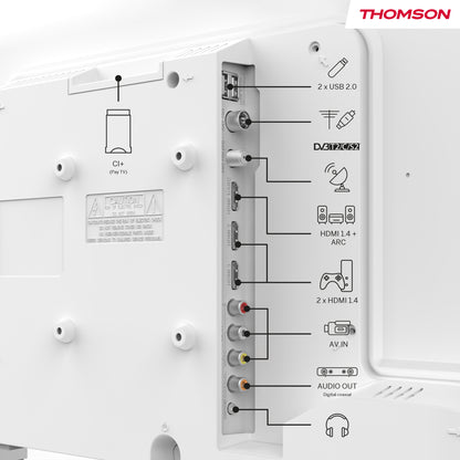 Thomson 40FD2S13W – 40" HD TV (Wit, Non-Smart)