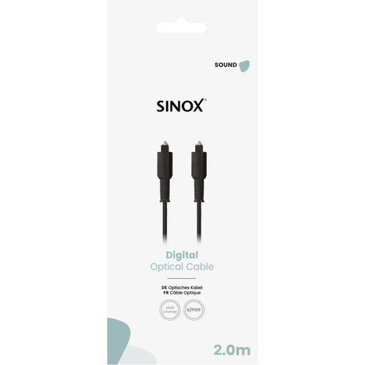 Sinox Sound Go – Optische Kabel (Toslink) – 1.5 Meter – Digitale Audio