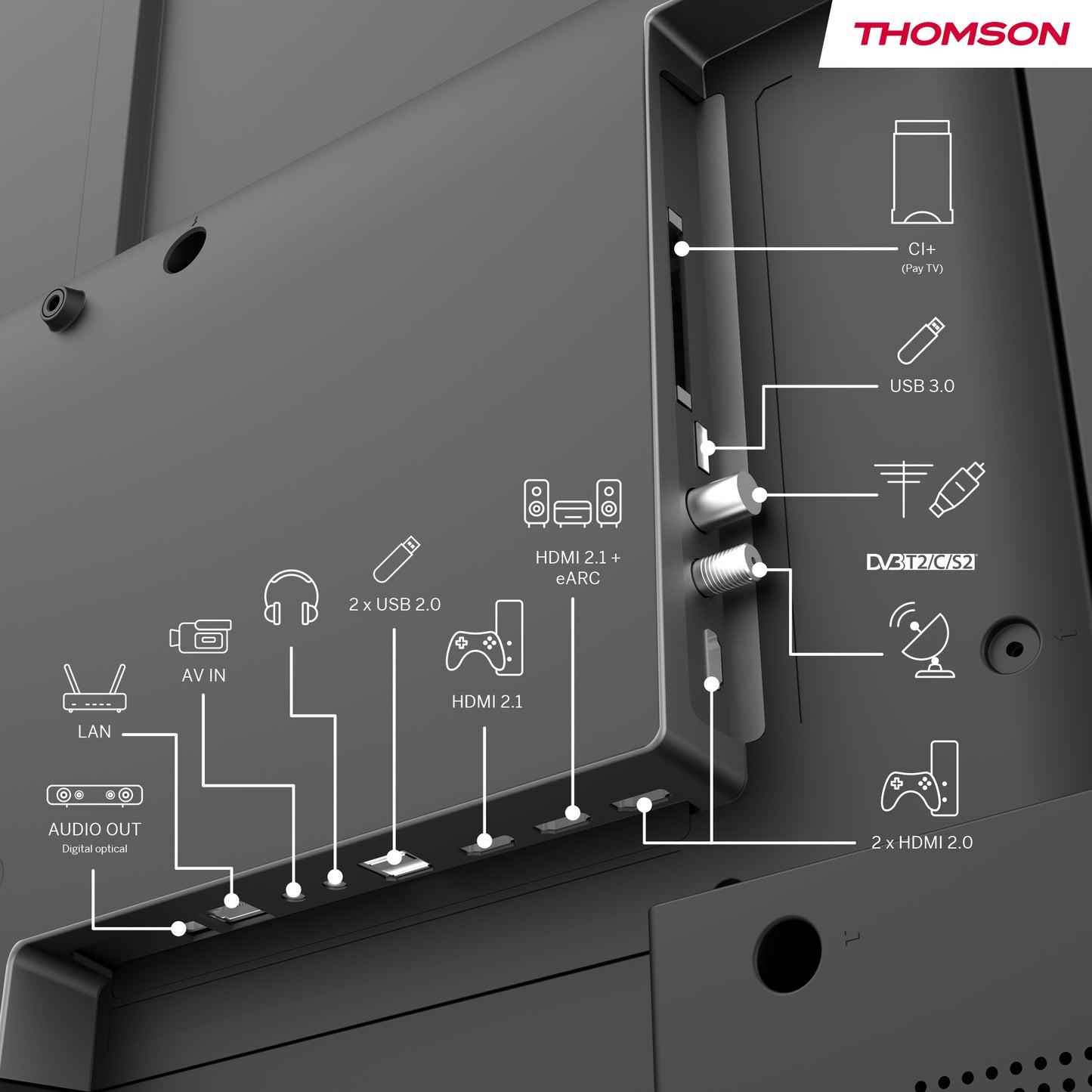 Thomson 50QG4S14 - QLED - Google TV