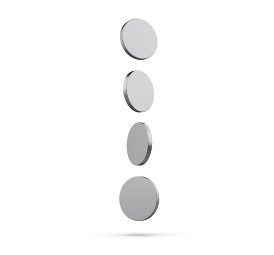 Mobile Pixels DUEX Plus/Lite magneten 4 stuks - zilver