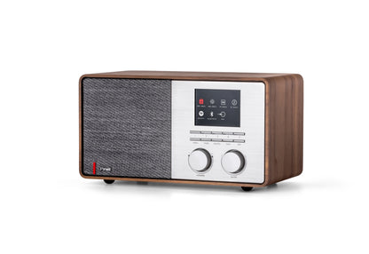 Pinell Supersound 301 Walnoot - Internetradio - Spotify Connect - Bluetooth - DAB+