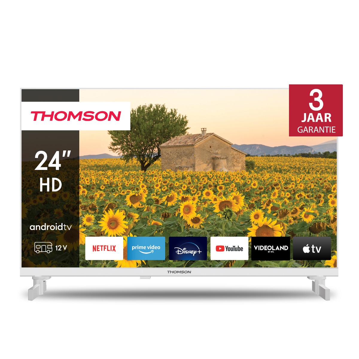 Thomson 24HA2S13CW - Android Smart TV - 12 Volt - Wit