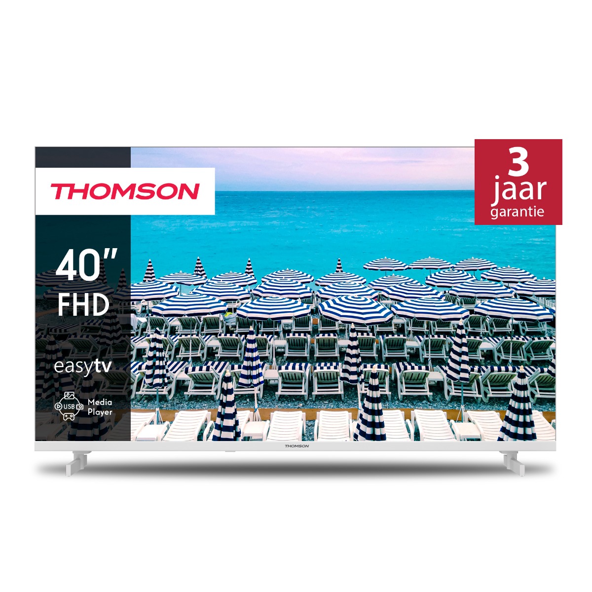 Thomson 40FD2S13W 40" (101 Cm) Wit Fhd LED Easy TV